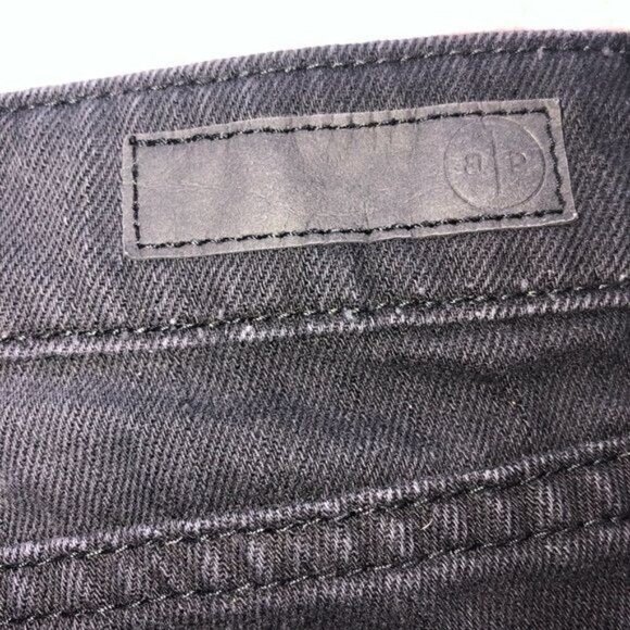 BP Jean Shorts Size 26 Black Distressed Denim Boho Beach Festival Cut Off Frayed - Picture 8 of 11